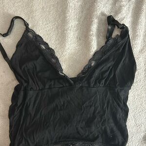 Black tank top